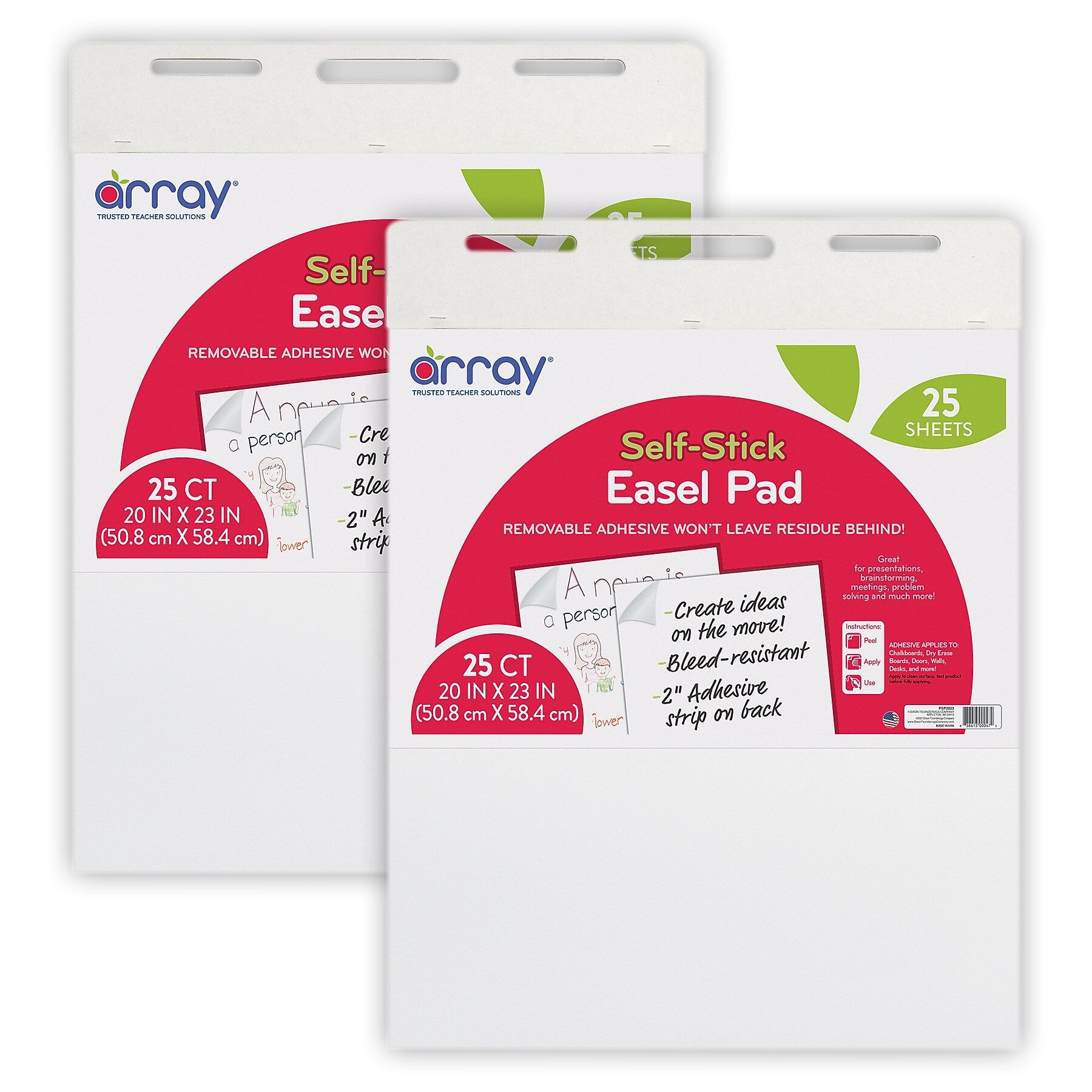 Array Easel Pad, 23" x 20", 50 Sheets/Pad, 2 Pads/Bundle (PACSP2023-2)