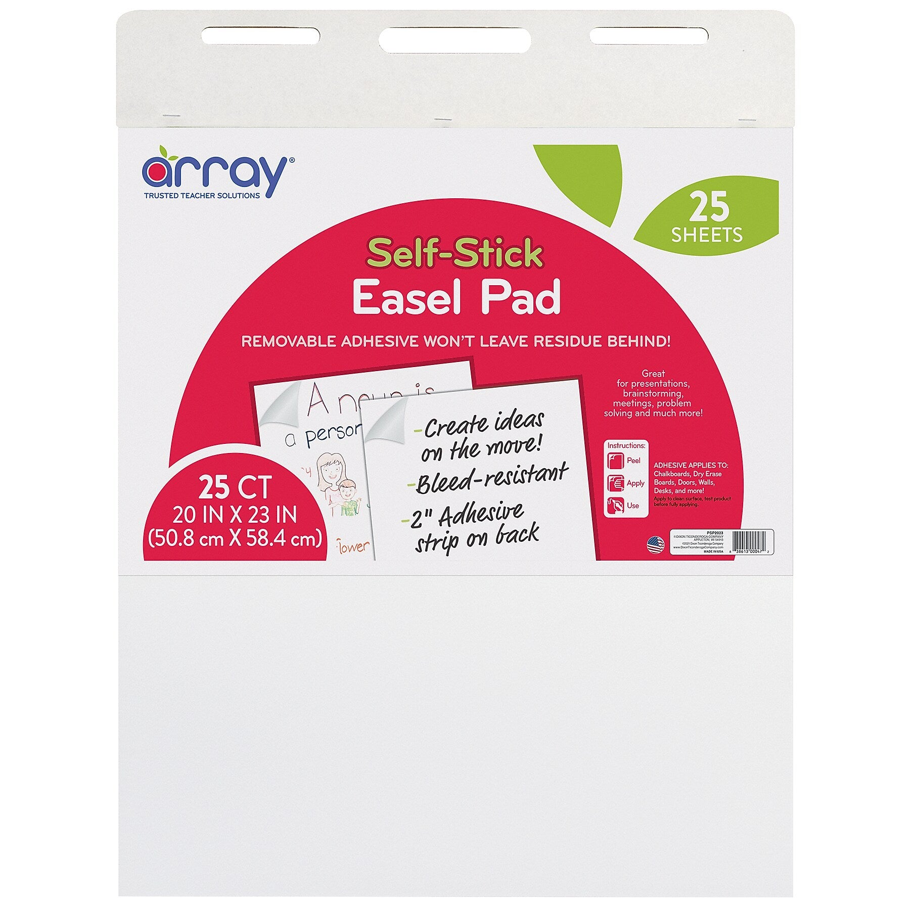 Array Easel Pad, 23" x 20", 50 Sheets/Pad, 2 Pads/Bundle (PACSP2023-2)