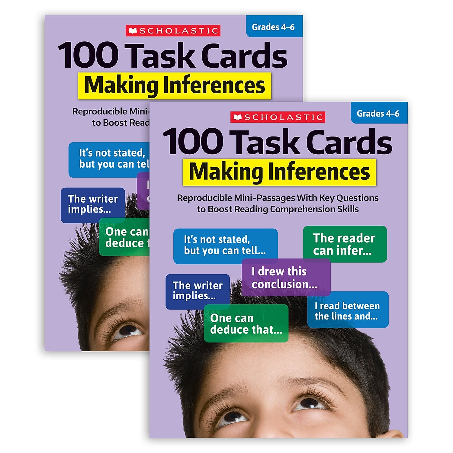 Scholastic Teaching Solutions 100 Task Cards: Making Inferences Activity Book, Pack of 2 (SC-860316-2)
