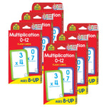 School Zone Publishing Multiplication 0-12 Flash Cards, 6 Packs (SZP04008-6)