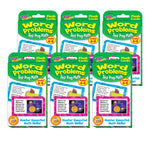 TREND Word Problems Test Prep Math, Grades 4-6 Challenge Cards, 6 Packs (T-24014-6)