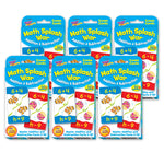 TREND Math Splash War Addition & Subtraction Challenge Cards, 6 Packs (T-24022-6)