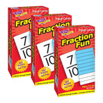 TREND Fraction Fun Skill Drill Flash Cards, 3 Packs (T-53109-3)