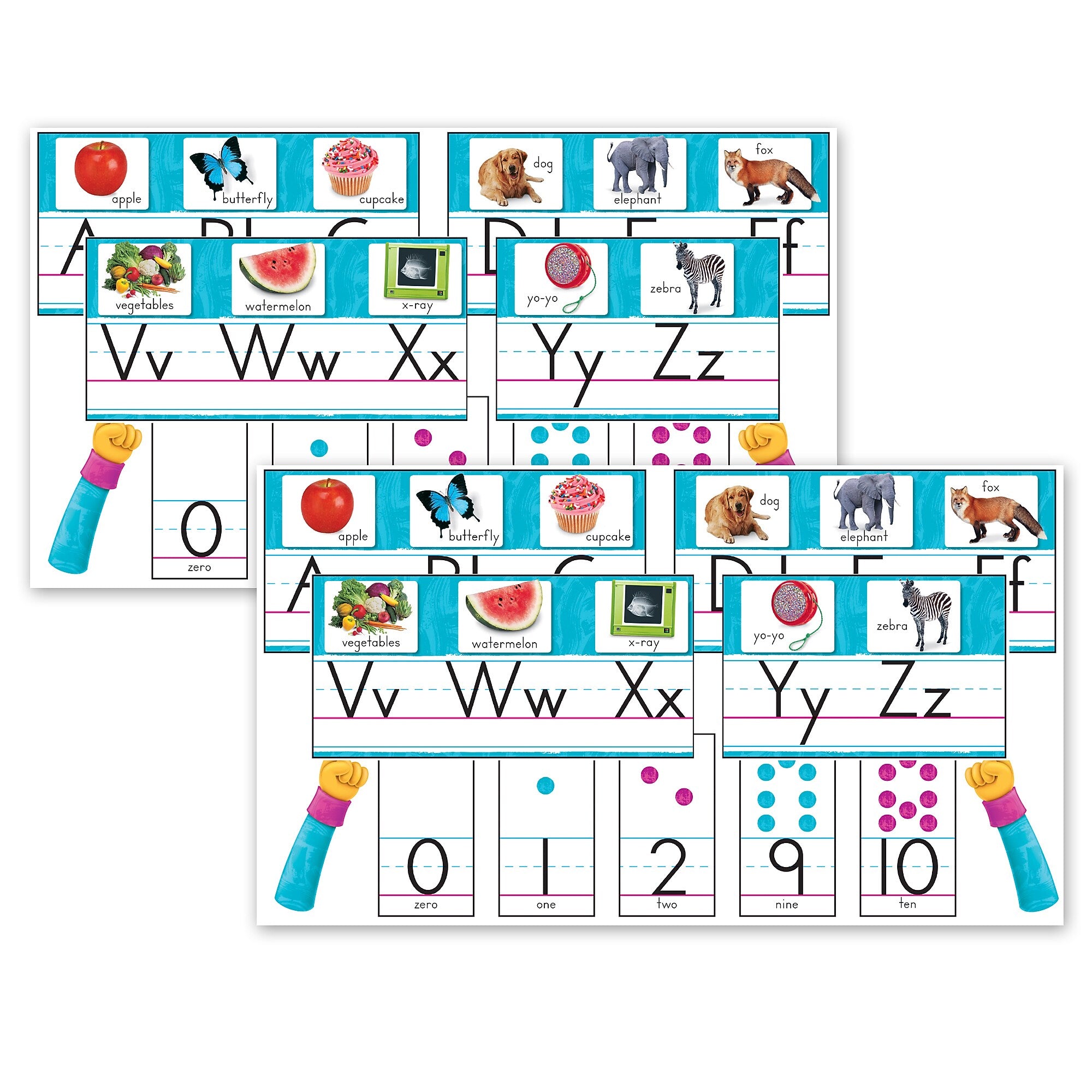 TREND Color Harmony Photo Alphabet Bulletin Board Set, 2 Sets (T-8431-2)