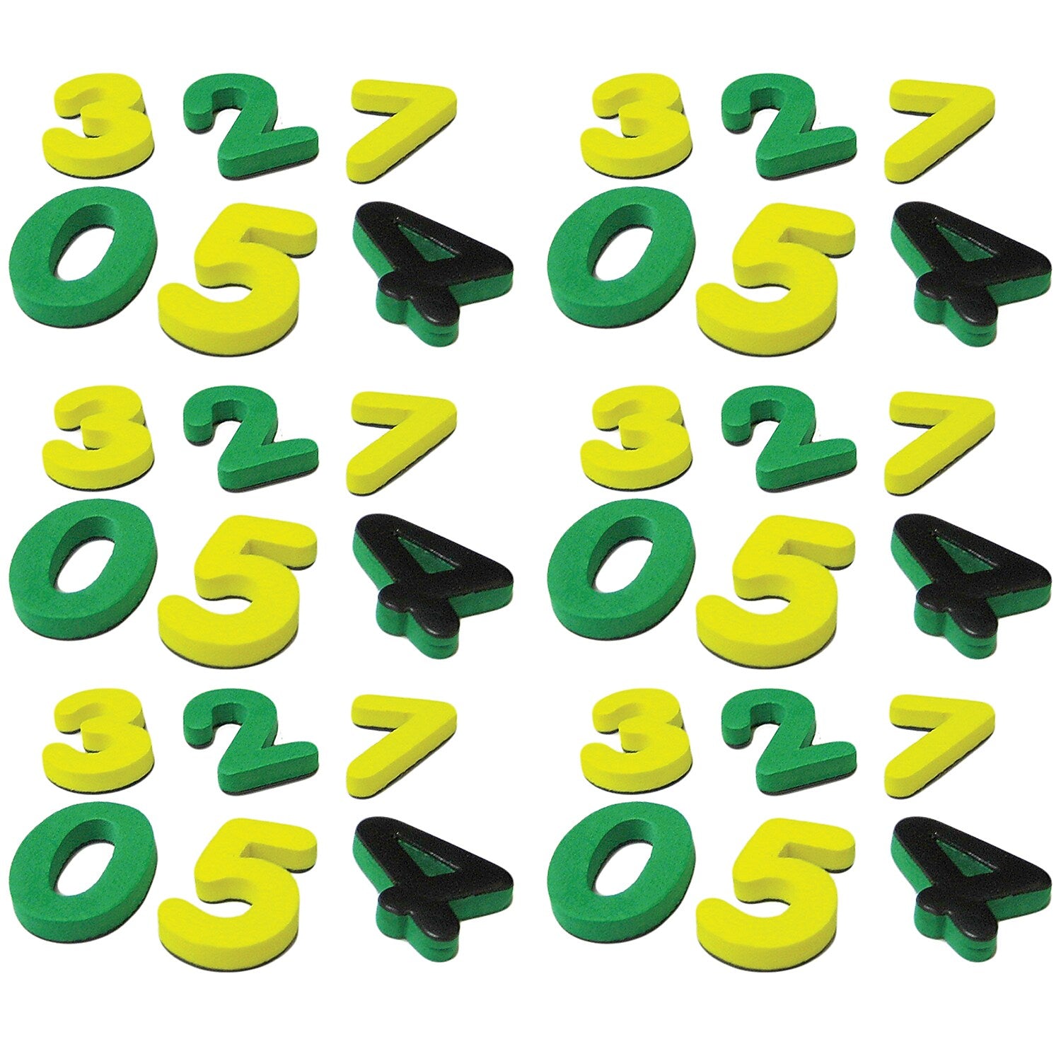 Teacher Created Resources® Magnetic Foam: Small Numbers, 60 Pieces Per Pack, 6 Packs (TCR20625-6)