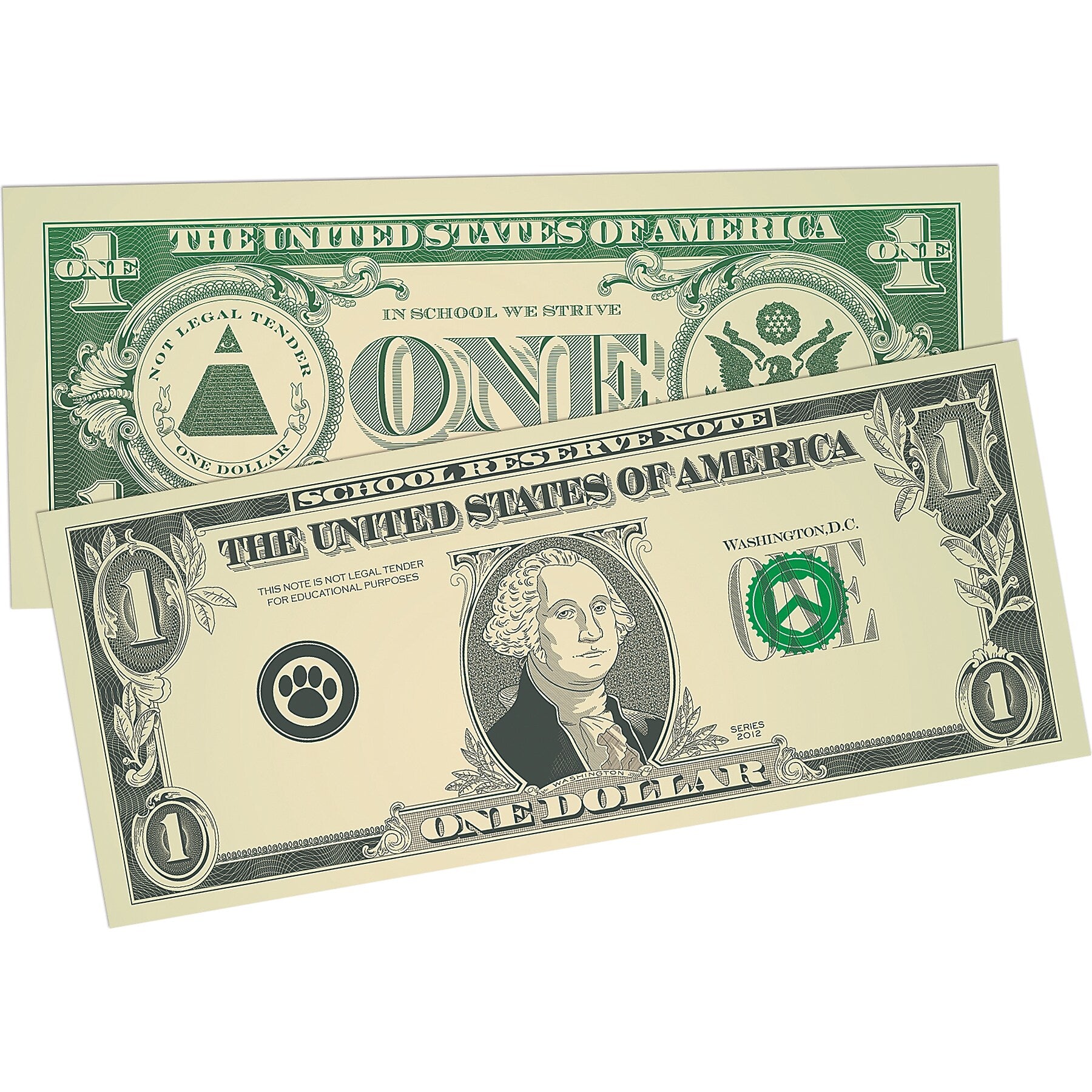 Teacher Created Resources Play Money: Assorted Bills, 110 Per Pack, 6 Packs (TCR20638-6)