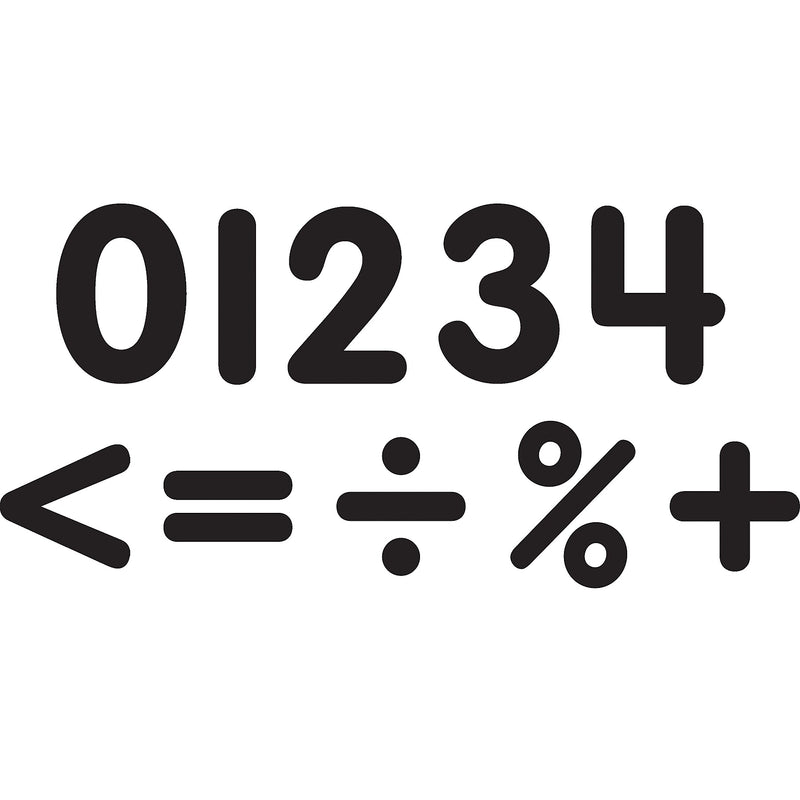 Teacher Created Resources® Black Classic 2-1/2" Magnetic Numbers, 65 Pieces Per Pack, 3 Packs (TCR77218-3)