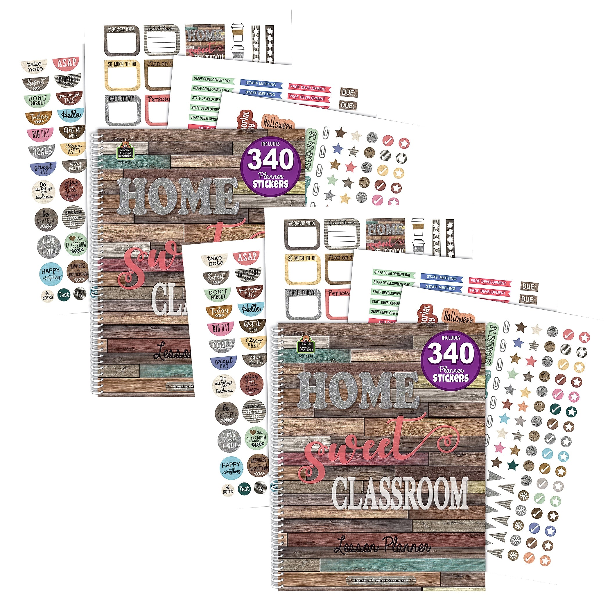 Teacher Created Resources® Home Sweet Classroom Lesson Planner, Pack of 2 (TCR8294-2)