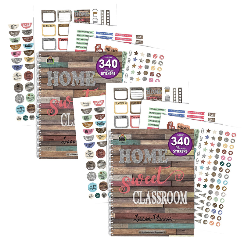 Teacher Created Resources® Home Sweet Classroom Lesson Planner, Pack of 2 (TCR8294-2)
