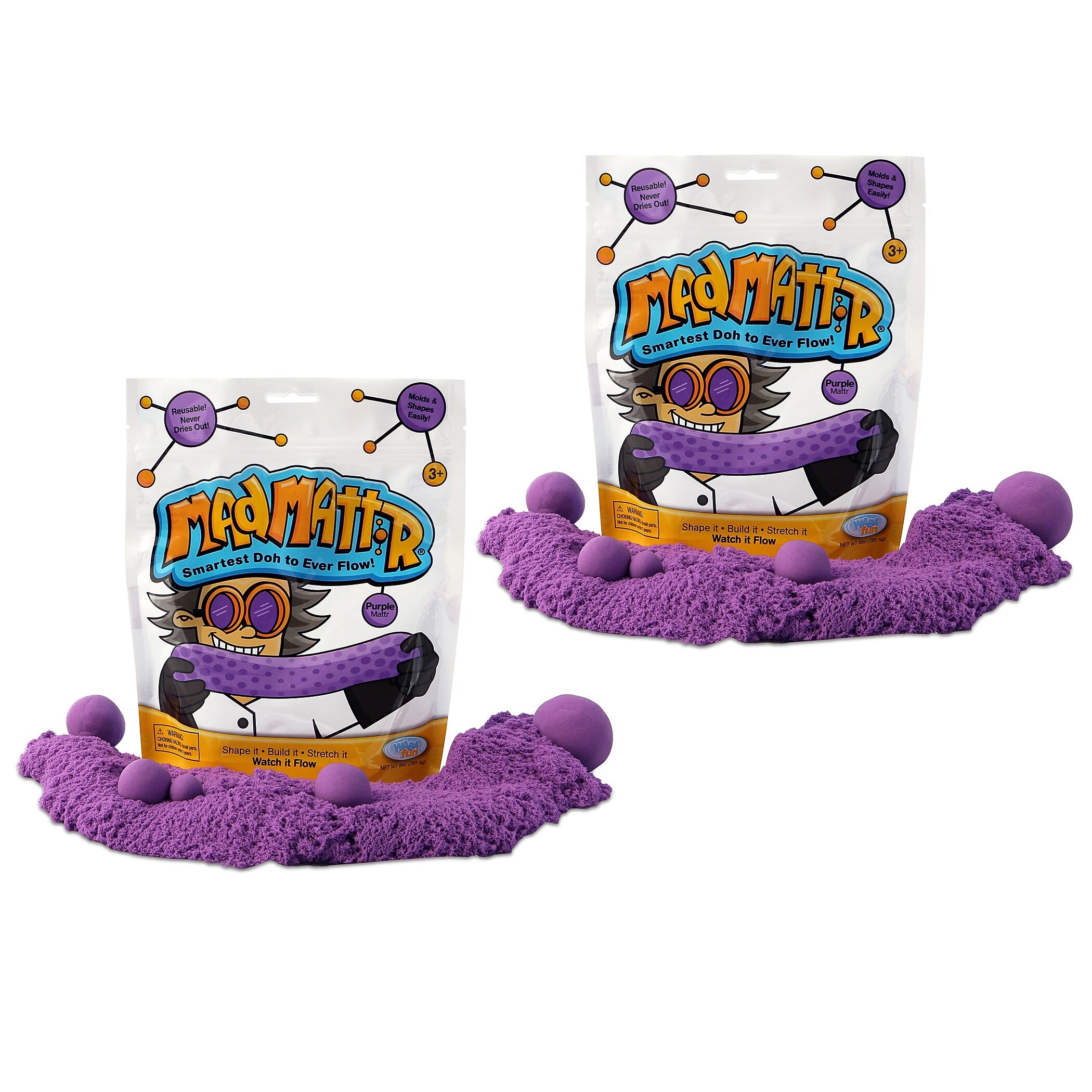 Relevant Play Mad Mattr, Purple, 10 oz. Per Pack, 2 Packs (WAB210500-2)