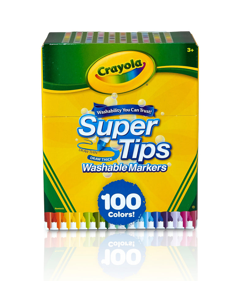 Crayola® Super Tips Washable Markers 100/Pack (58-5100)