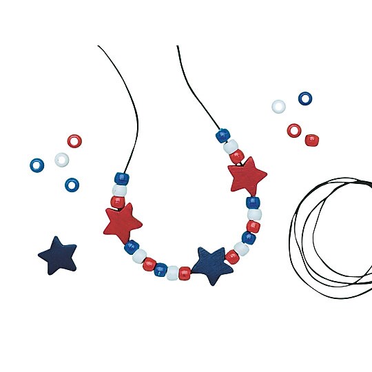 S&S Worldwide Patriotic Necklace, 12/Pack (CF-6539)