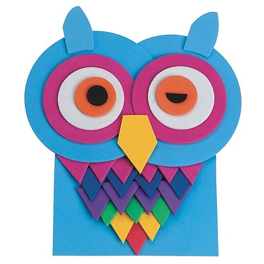 S&S Worldwide, Winking Owl Foam Kit Pk/12, (CE4627)