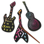 S&S Groovy Scratch Guitars, 48/Pack (CE4667)