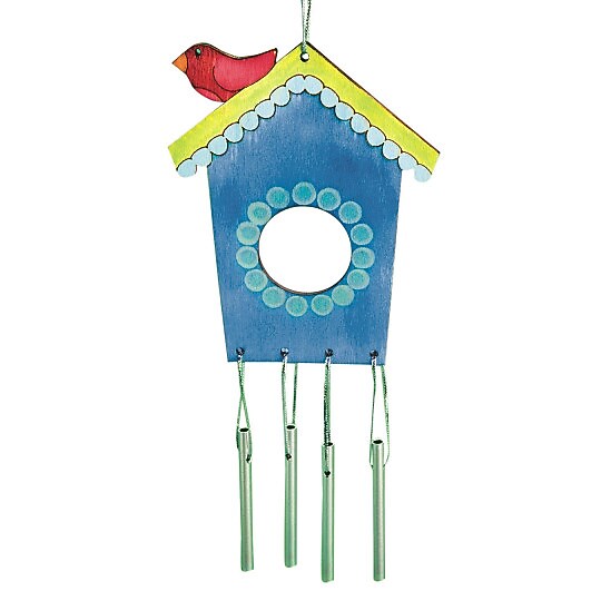 S&S Worldwide Birdhouse Windchime, 12/Pack (CE4683)