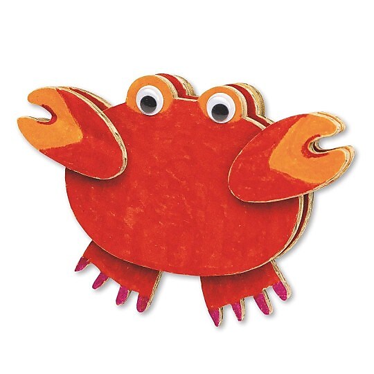 S&S Carl The Crab Craft Kit, 48/Pack (CF-13766)