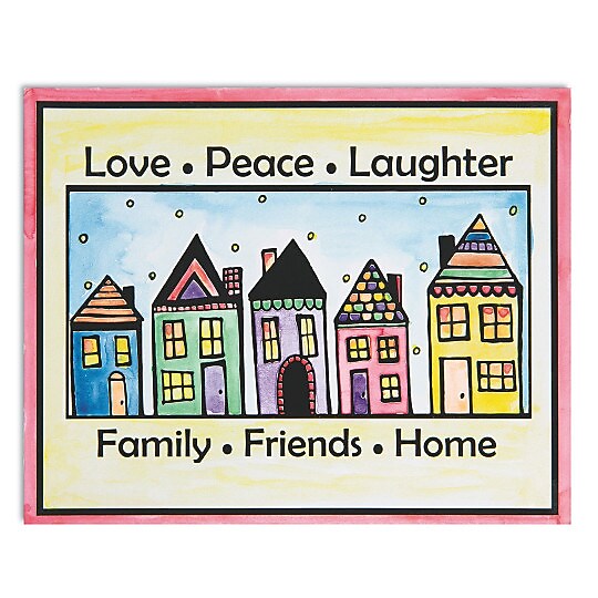 Wing Art Supplies Co Ltd, Easy Way Pictures Love Peace Laughter, (GP3258)