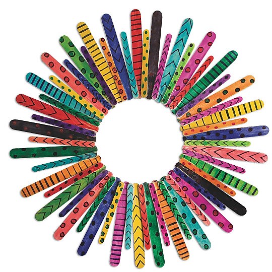 S&S Worldwide Craft Stick Wreath Kit, Pack of 12 (GP3277)