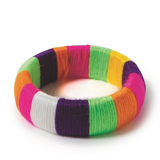 S&S Yarn Bangle Bracelets, 12/Pack (CF-14085)