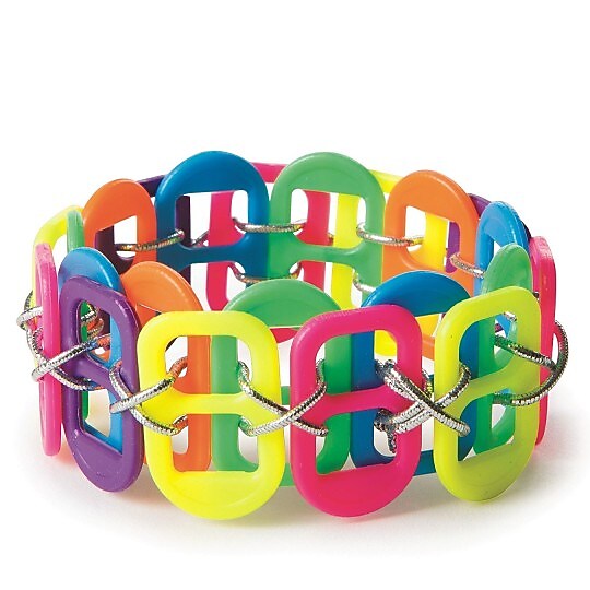 The Beadery, Neon Pop Tab Bracelet Craft Kit, 24/Pack (07375)
