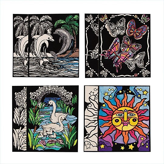 S&S Worldwide, 3D Velvet Art Posters Pk24, (PS1383)