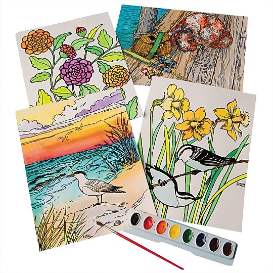 S&S Watercolor Velvet Art Posters, 24/Pack (PS1395)