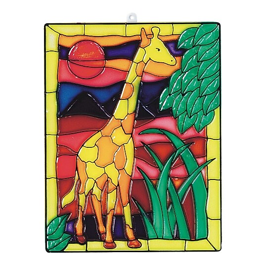 S&S Worldwide Suncatcher Giraffe, 12/Pack (CF-1536)