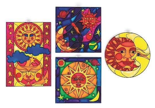 S&S Worldwide Celestial Sun Catcher, 12/Pack (CF-5907)