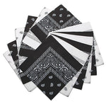 S&S Worldwide, Bandanna White/Black Pk12, (SL1055)