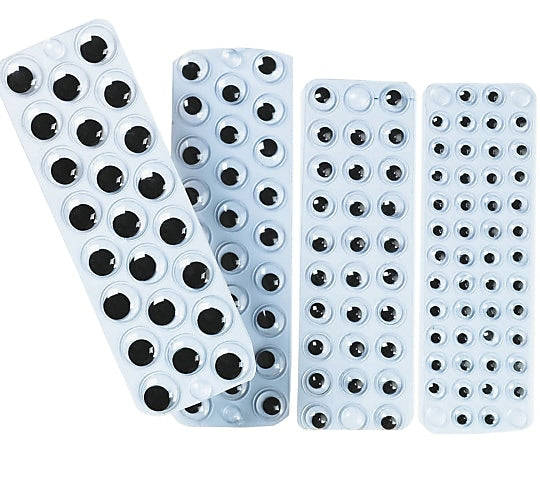 S&S Worldwide Stick On Eyes, Craft Supplies, 500/Pack (TR217)