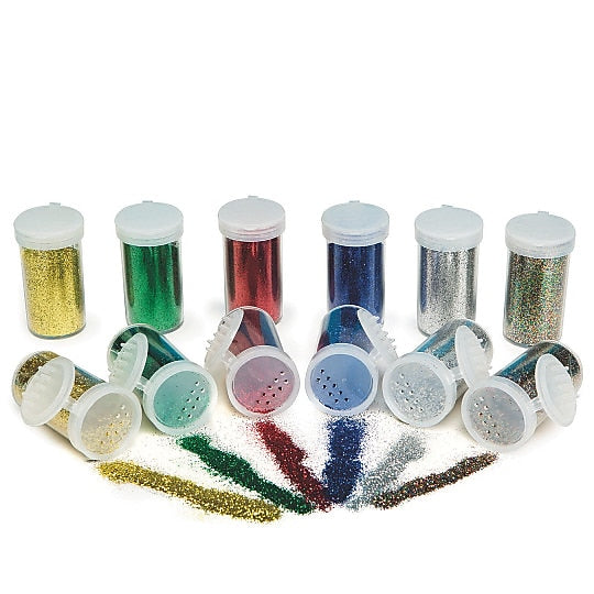 Wing Art Supplies Co Ltd, Color Splash Glitter 3/4Oz Asst Pk/12, (XM2823AS)