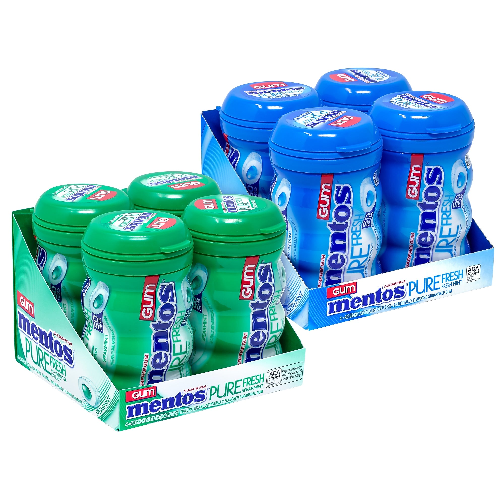 Mentos Sugar Free Mint Gum, 200 Pieces/Box, 2/Box (600-00727)