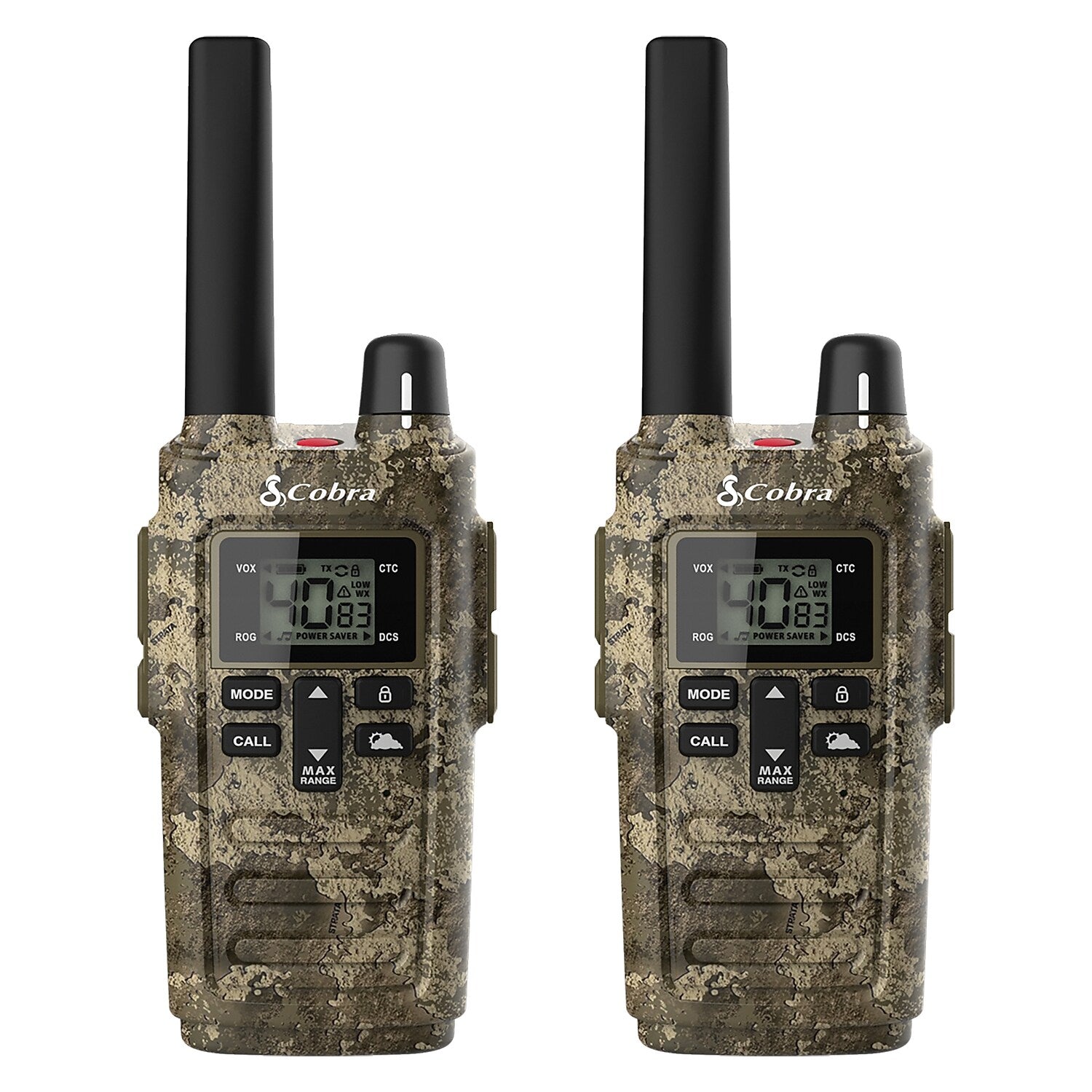 Cobra Rugged 32-Mile Range 2-Way Radio, Camouflage, 2/Pack (RX380TTC)