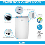 Emerson Quiet Kool SMART Portable Air Conditioner with Remote, Wi-Fi Enabled (EAPC8RSD1)