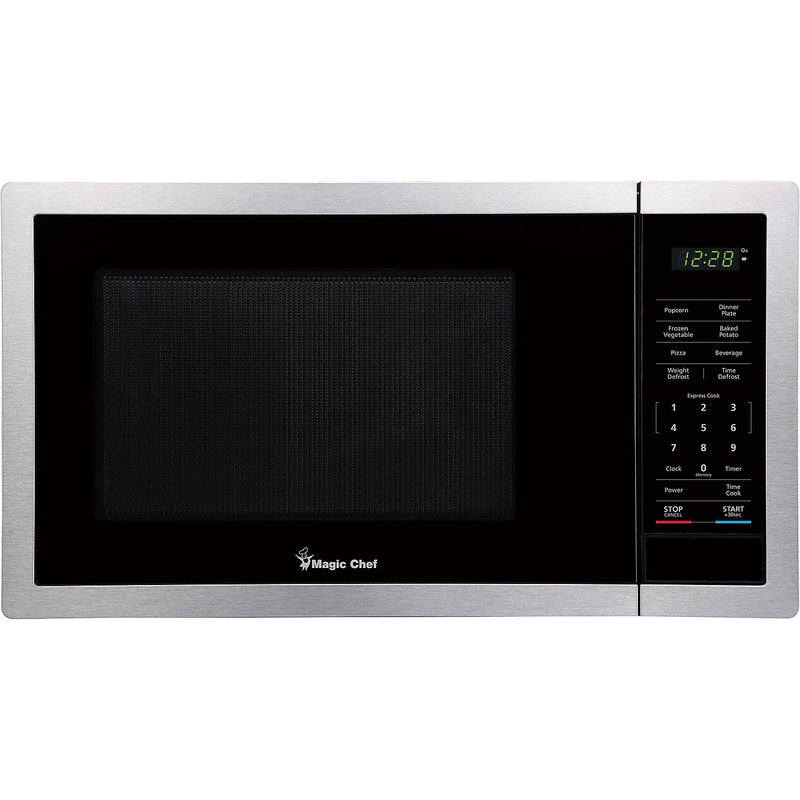 Magic Chef 0.9-Cu. Ft. 900W Countertop Digital Touch Microwave, Stainless Steel (MC99MST)