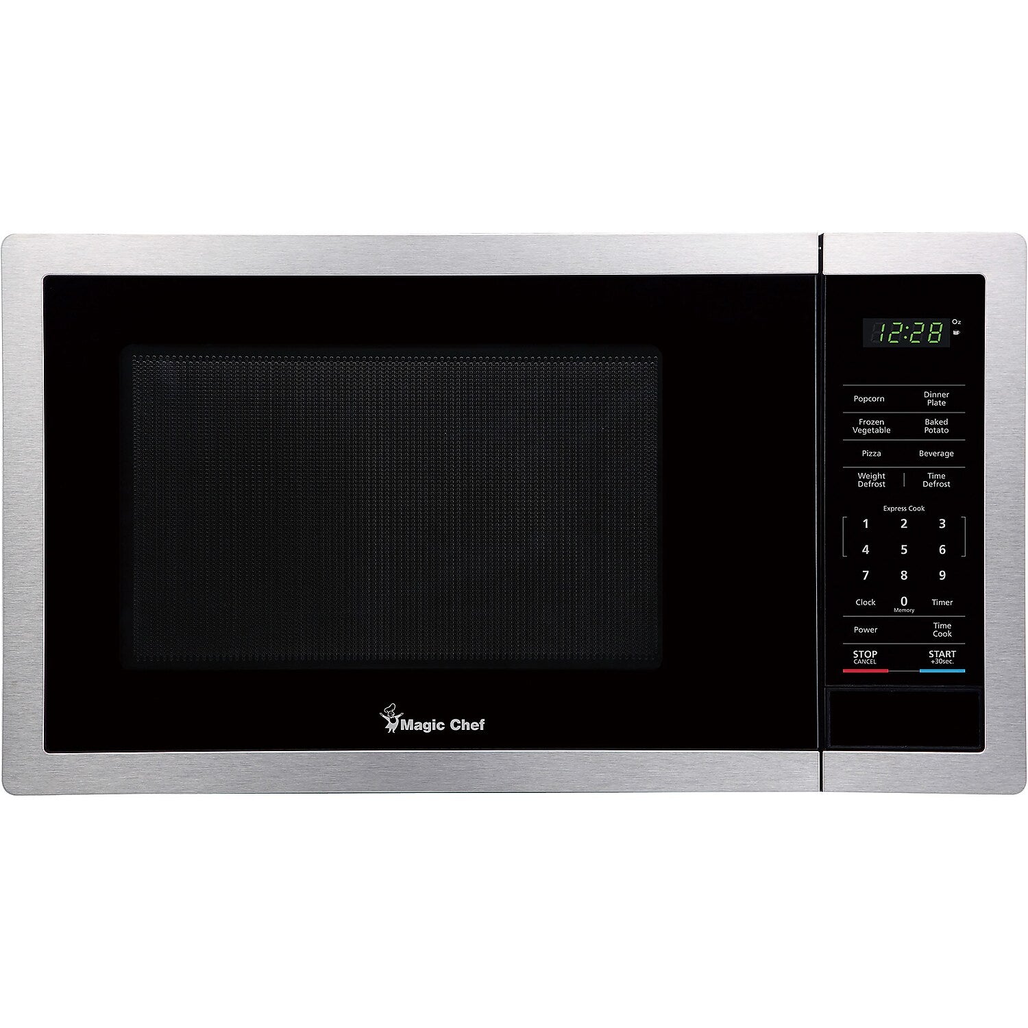 Magic Chef 0.9-Cu. Ft. 900W Countertop Digital Touch Microwave, Stainless Steel (MC99MST)