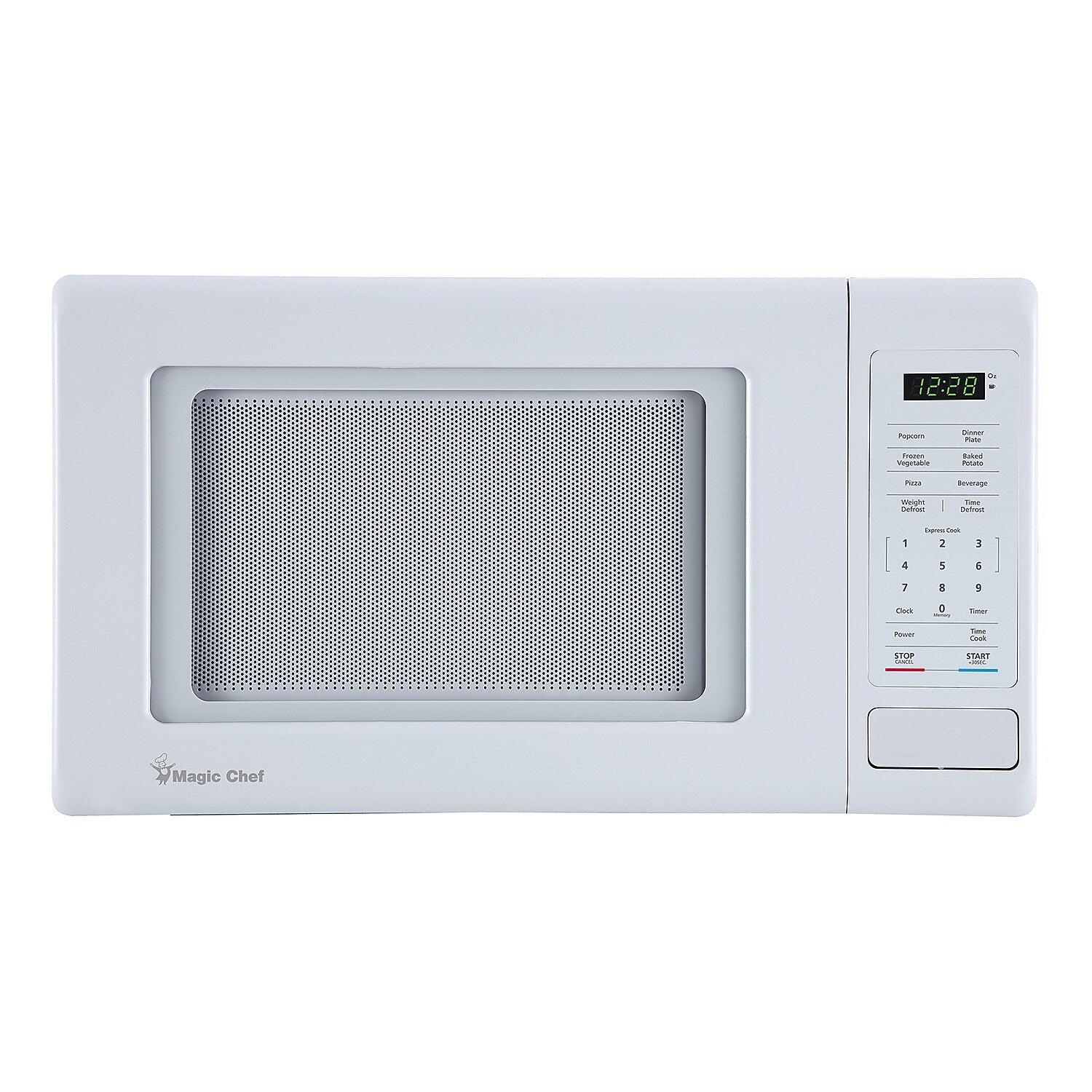 Magic Chef 0.9-Cu. Ft. 900W Digital Touch Countertop Microwave, White (MC99MW)