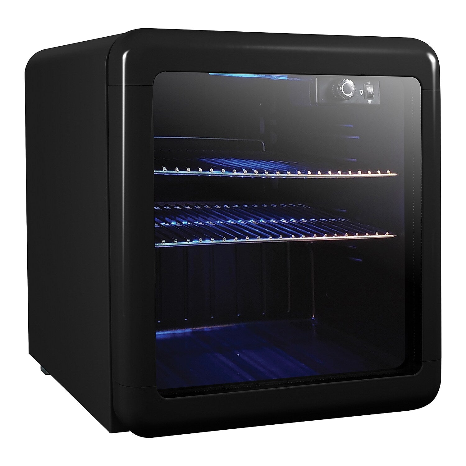 Magic Chef MCB17CHB 1.7-Cu. Ft. Retro Beverage Cooler, Black
