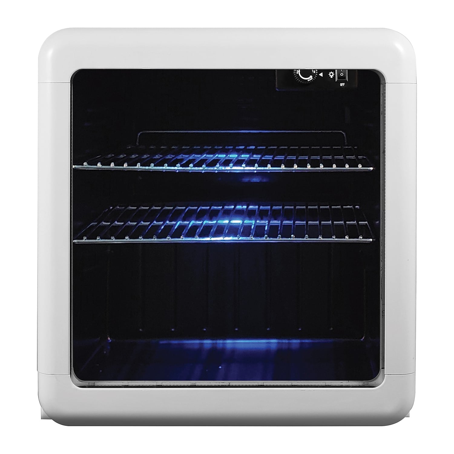 Magic Chef MCB17CHW 1.7-Cu. Ft. Retro Beverage Cooler, White