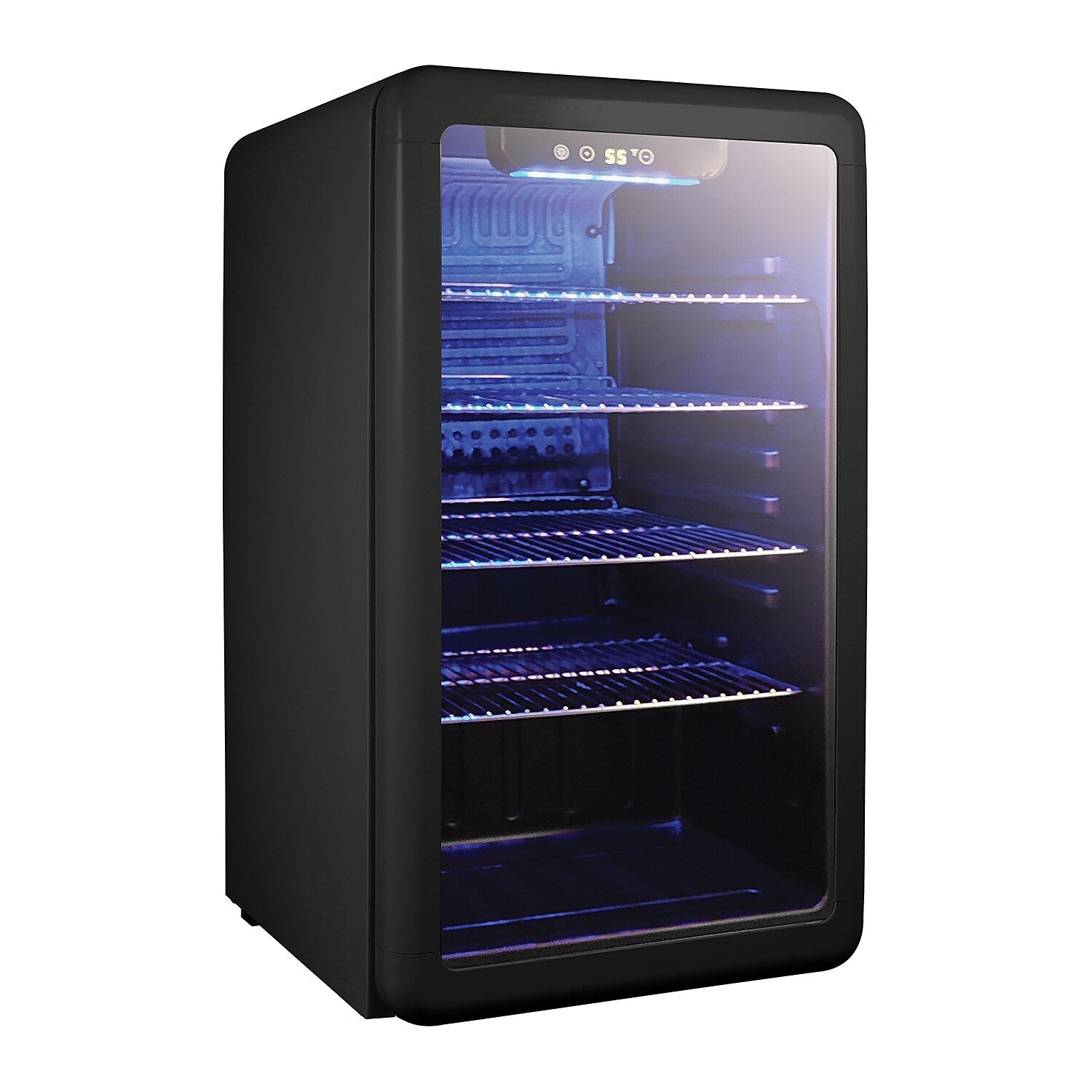 Magic Chef MCB34CHB 3.4-Cu. Ft. Retro Beverage Cooler, Black