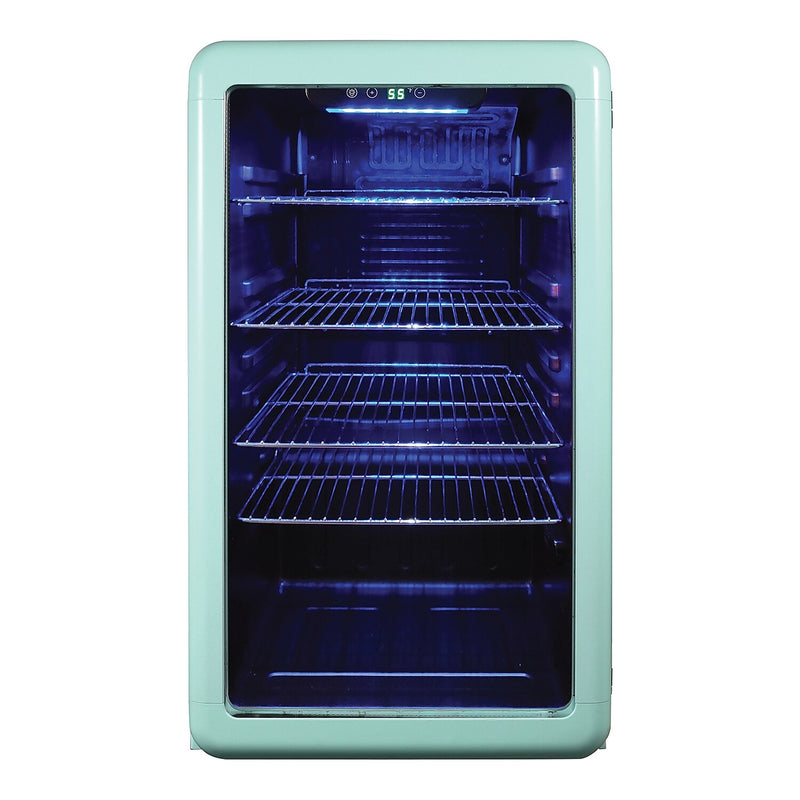 Magic Chef MCB34CHM 3.4-Cu. Ft. Retro Beverage Cooler, Green