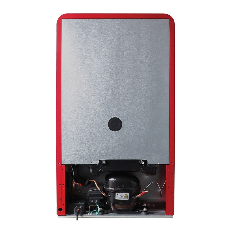 Magic Chef MCR32CHR 3.2-Cu. Ft. Retro Mini Fridge with Manual Defrost, Red