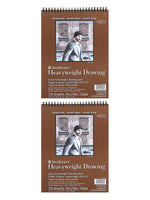 Strathmore Heavyweight Drawing Paper 8 in. x 10 in. pad of 24 sheets [Pack of 2](PK2-400-208-1)