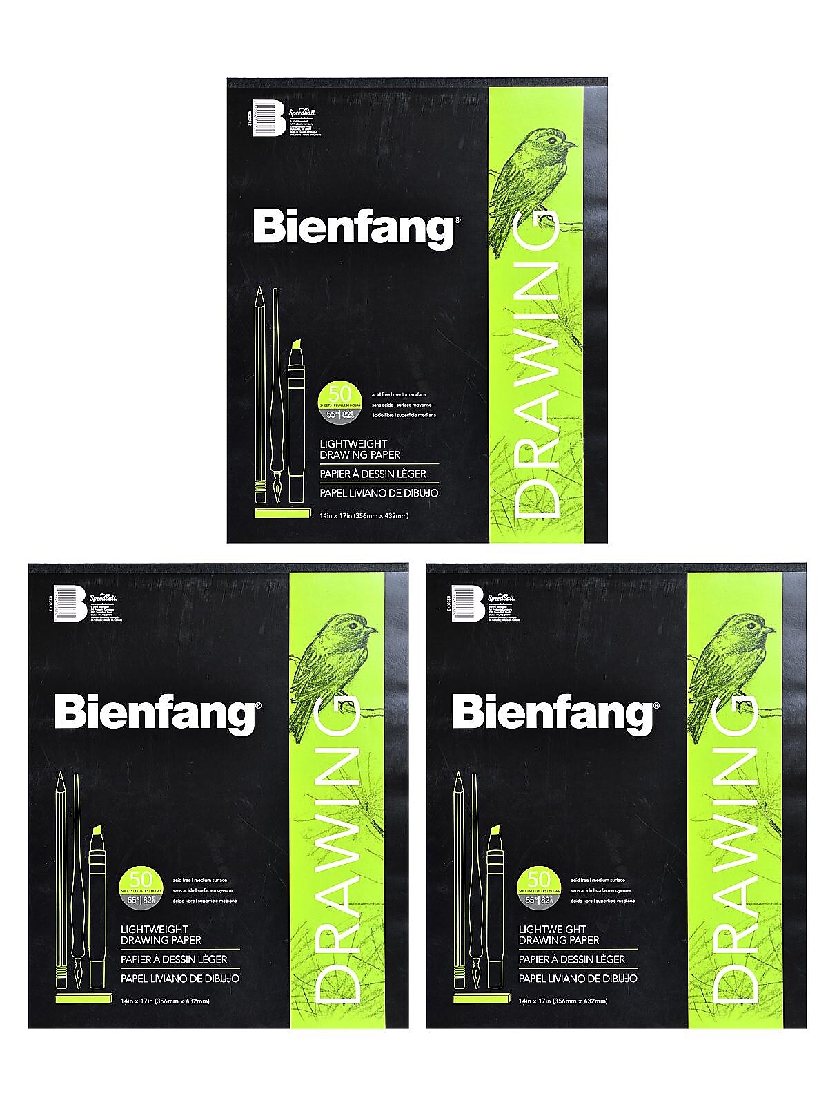 Bienfang 501 Giant Drawing Paper Pad 14 in. x 17 in. pad of 50 [Pack of 3](PK3-R230742)
