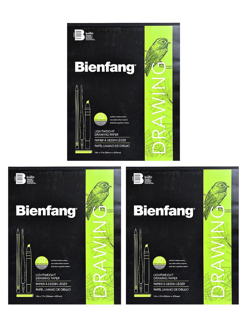 Bienfang 501 Giant Drawing Paper Pad 14 in. x 17 in. pad of 50 [Pack of 3](PK3-R230742)