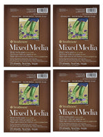 Strathmore 400 Series Mixed Media Pads, 6 in. x 8 in., 15 Sheets, 4/Pack (PK4-462-106)