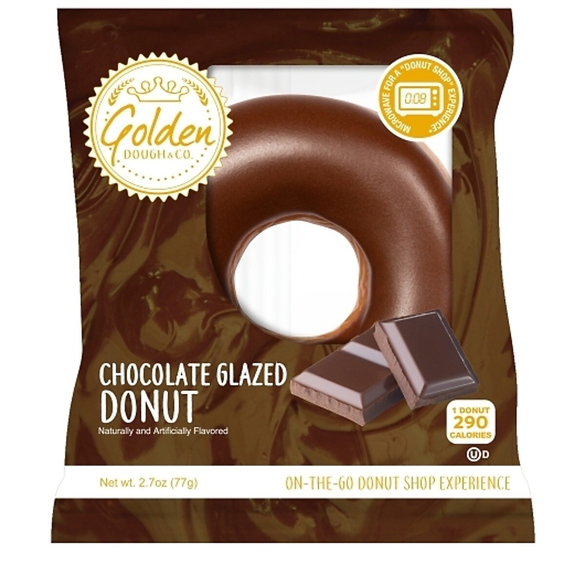 Golden Dough Chocolate Gazed Donut, 2.7 Oz. (307-00394)