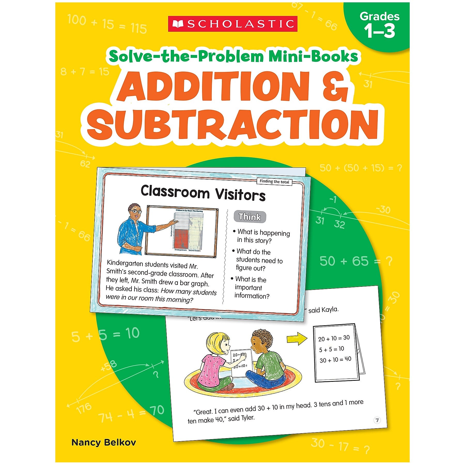 Scholastic Grades 1-3 Solve-the-Problem Mini Books: Addition & Subtraction Workbook