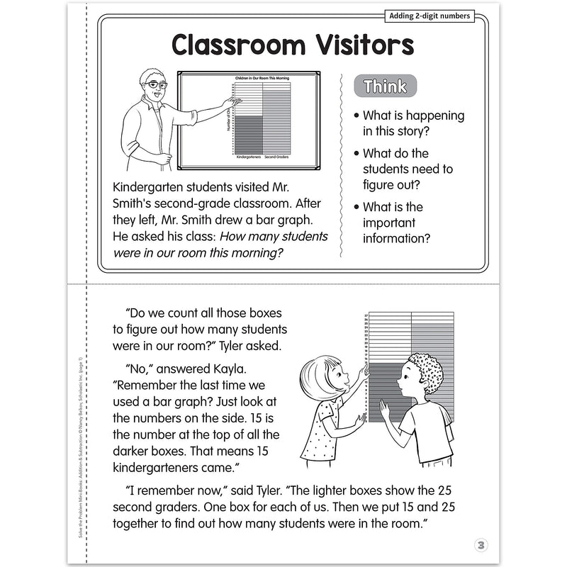 Scholastic Grades 1-3 Solve-the-Problem Mini Books: Addition & Subtraction Workbook