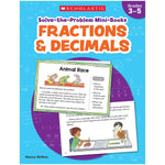 Scholastic Grades 3-5 Solve-the-Problem Mini Books: Fractions & Decimals Workbook